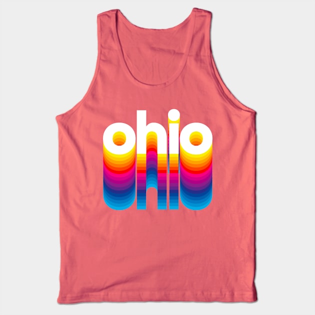 Buckeye State Pride - Rainbow Design I Love Ohio design Tank Top by Vector Deluxe